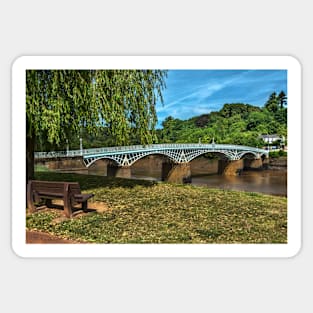 A Riverside Seat At Chepstow Sticker